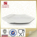 Billige Porzellan Dessertteller und Teller, weiße Keramikplatte